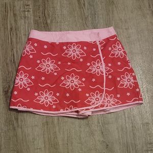 No Boundaries Girls Board Short Skort ~ Sz 14/16 ~ Pink ~ Floral ~ Short